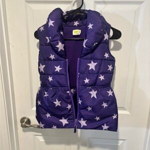 Crazy 8 Purple Stars Puffer Vest